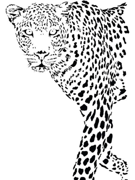 Rencontre dans la savane format vertical
