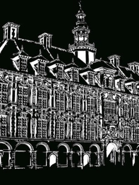 La vieille bourse de lille lumineuse