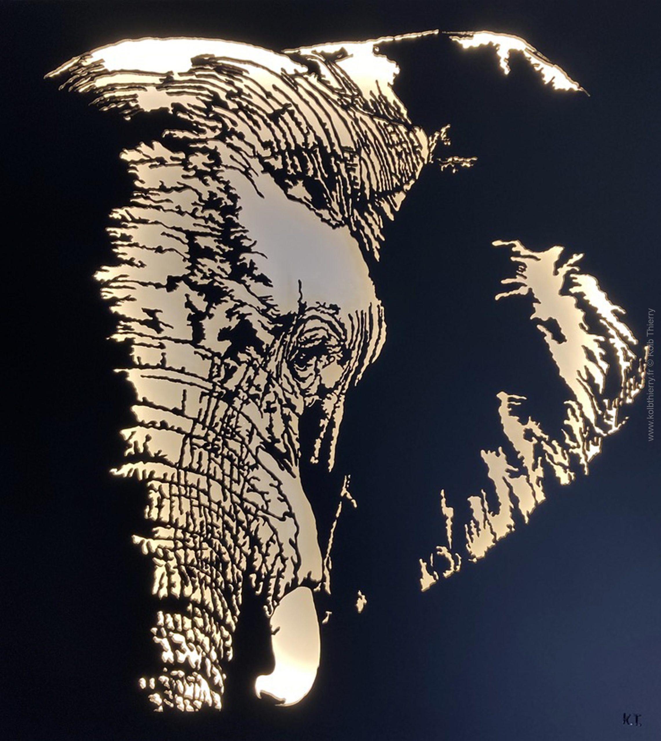10 mai, en direct de l’atelier, Gondwana sculpture d’une Tête d’un magnifique Eléphant est terminée