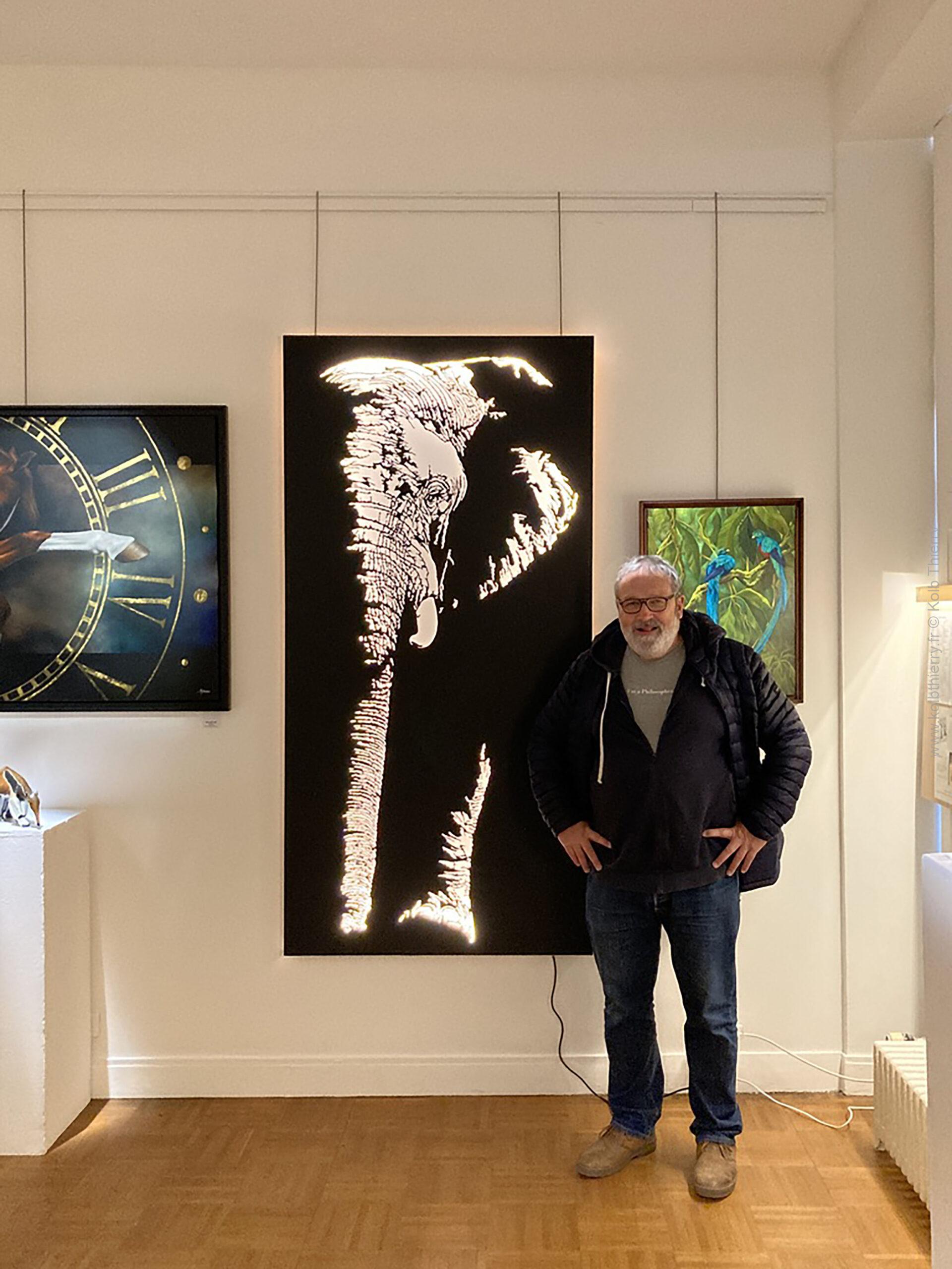 Thierry est fier que Gondwana ait été sélectionné au Salon National des Artistes Animaliers de Bry sur Marne …